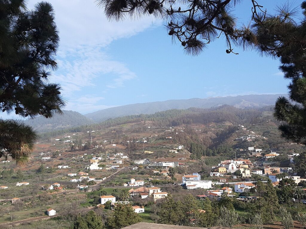 Vista de Puntagorda, en La Palma, desde Miraflores