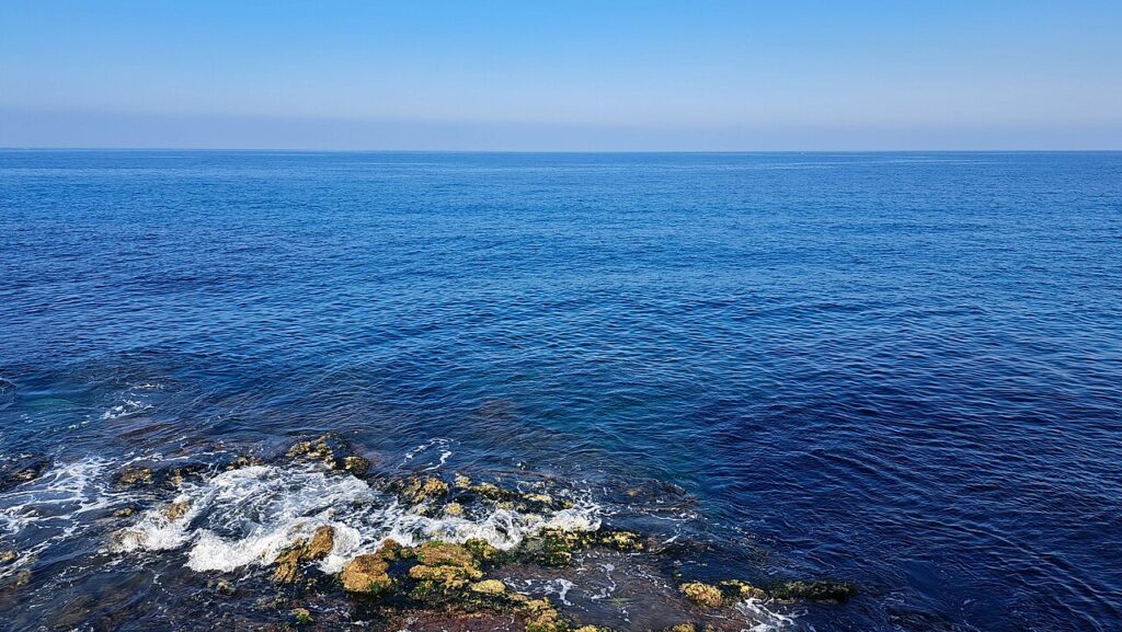 Vista de la costa de Beirut, capital del Líbano