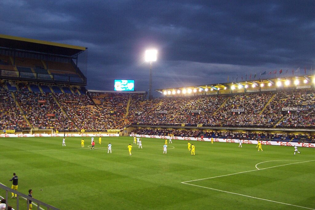 Estadio del Villarreal, hoy Estadio de la Cerámica, en Vila-real
