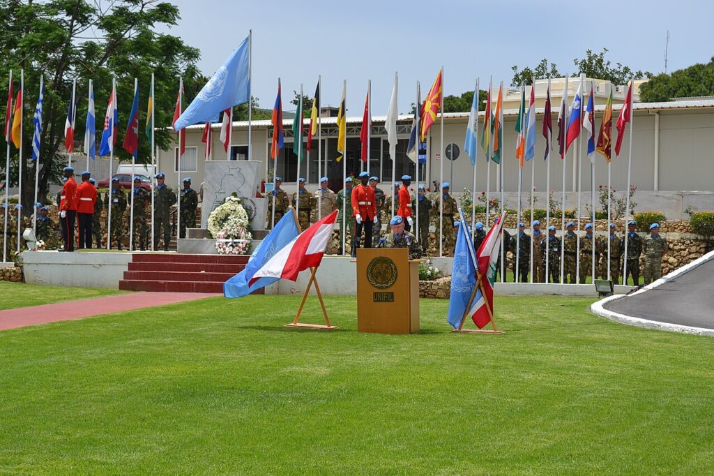 Cascos azules de la misión UNIFIL en el Líbano