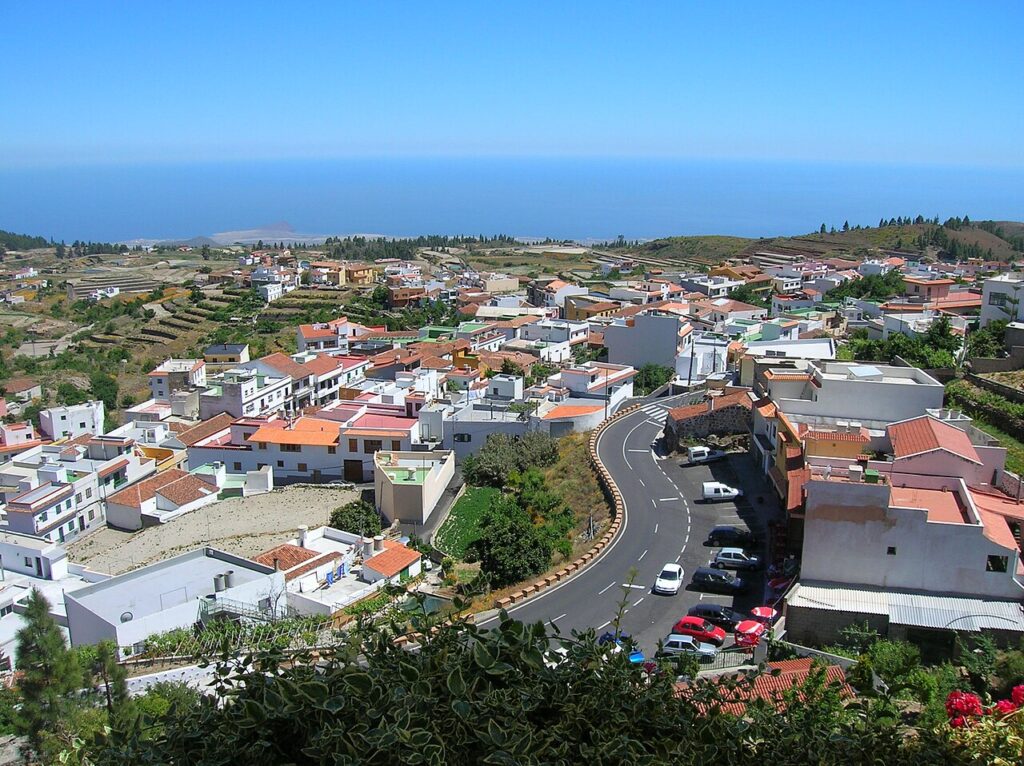 Vista de Vilaflor, en el sur de Tenerife