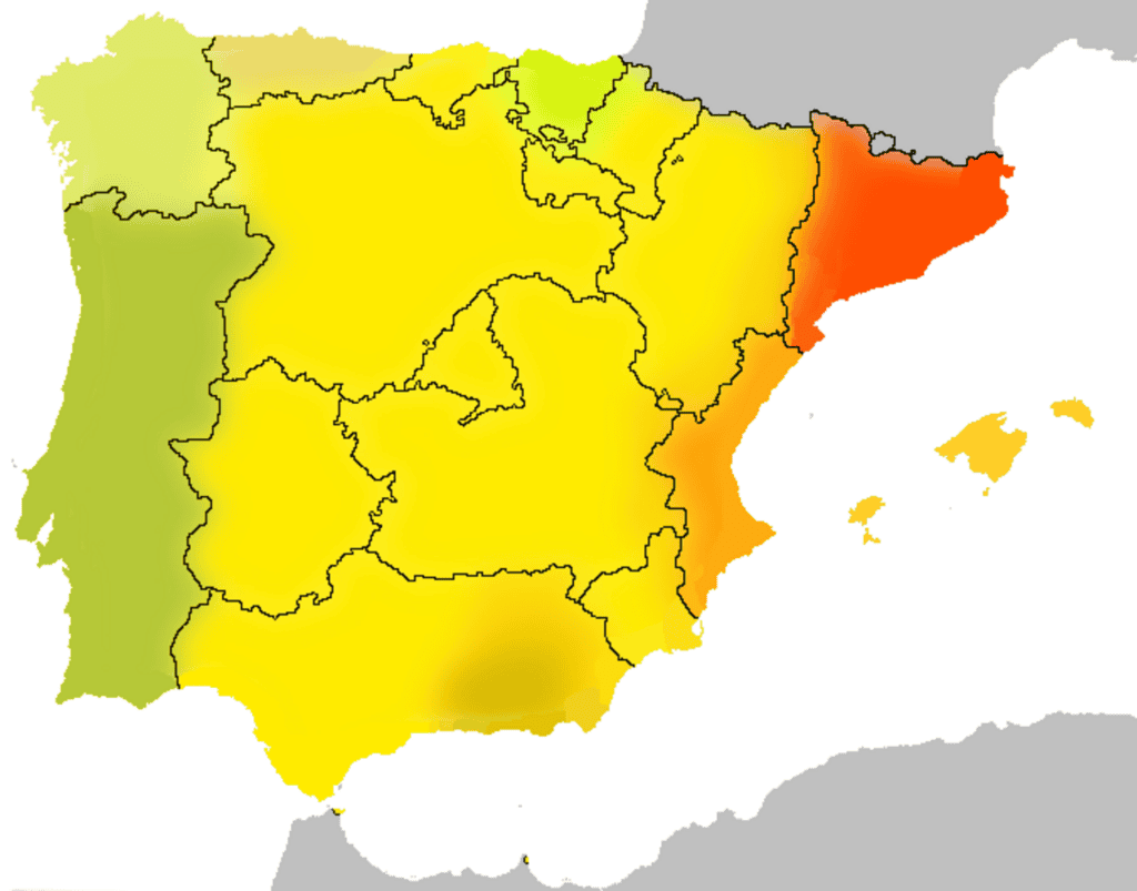 Mapa de las lenguas de signos en España