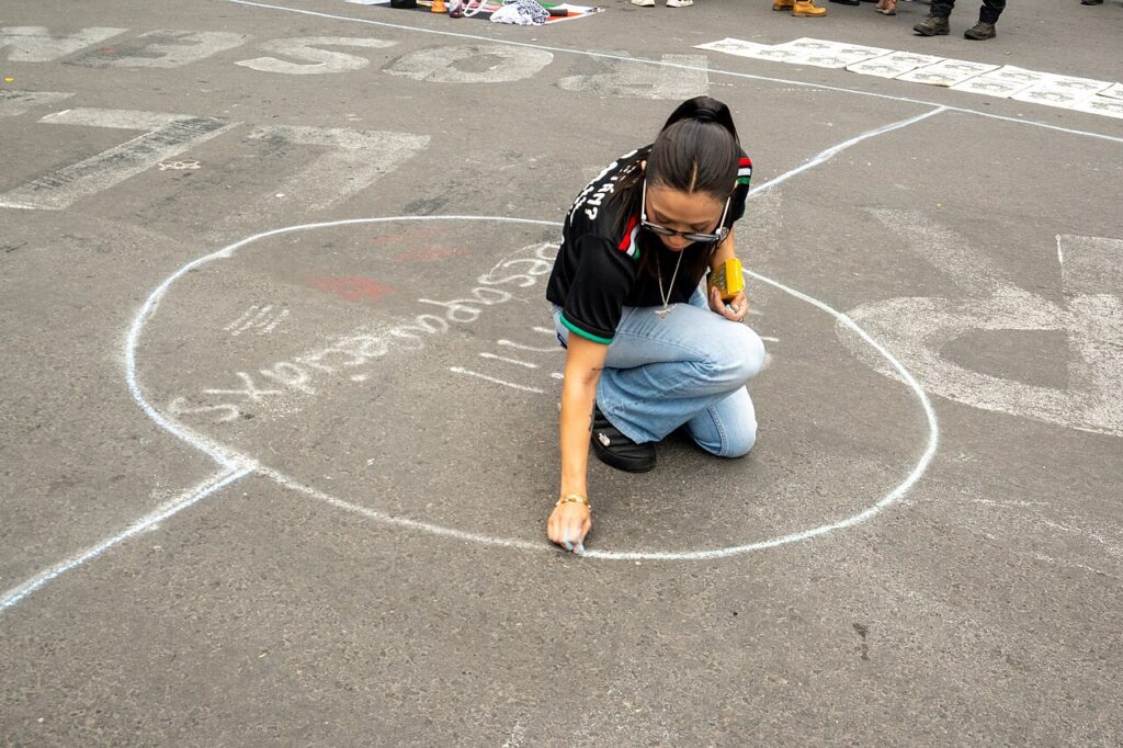 Protesta contra la desaparición forzada de personas en la Ciudad de México