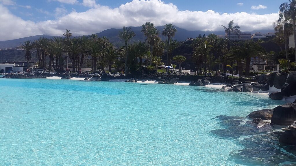 Piscinas del Lago Martiánez, en Puerto de la Cruz
