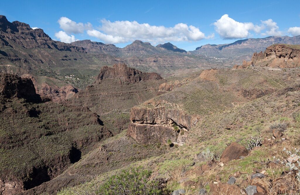 Vista del Barranco de Tirajana, en Gran Canaria