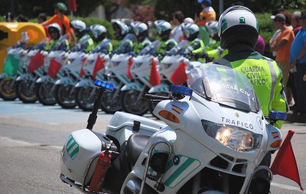 Motoristas de la Agrupación de Tráfico de la Guardia Civil