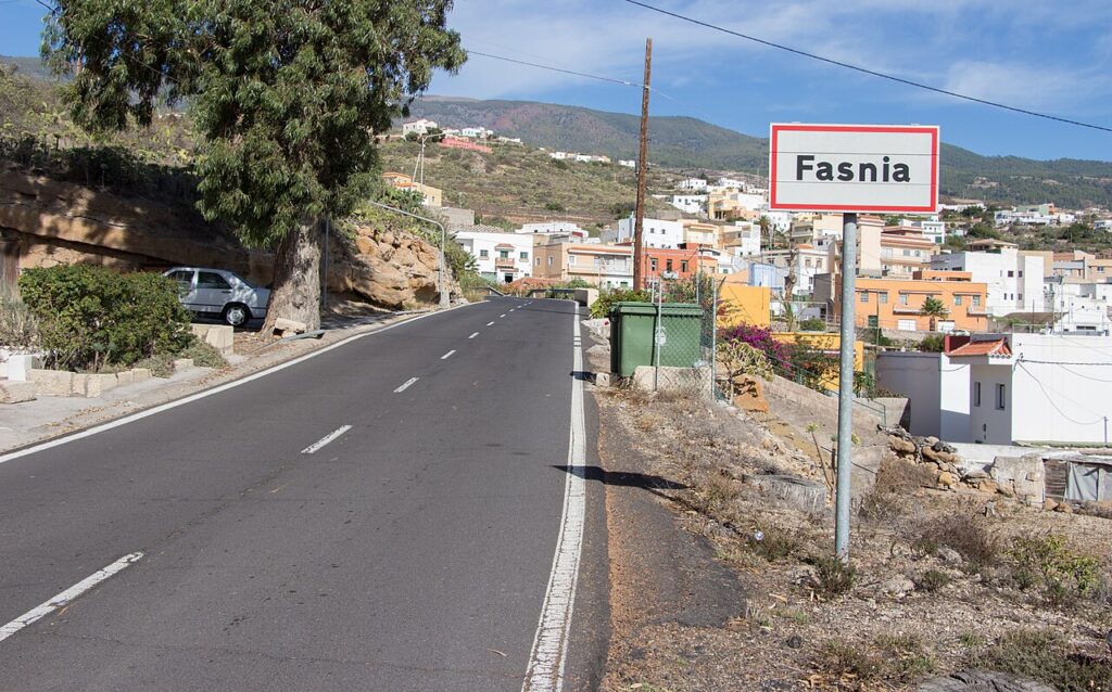 Vista de Fasnia, en el sureste de Tenerife