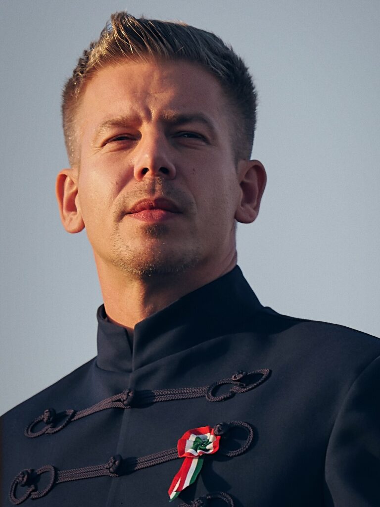 Péter Magyar, líder de Tisza, en Budapest en marzo de 2026
