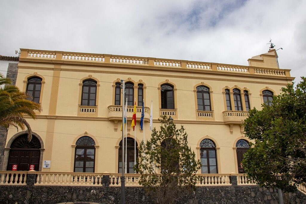 Vista del casco de Adeje, en el sur de Tenerife