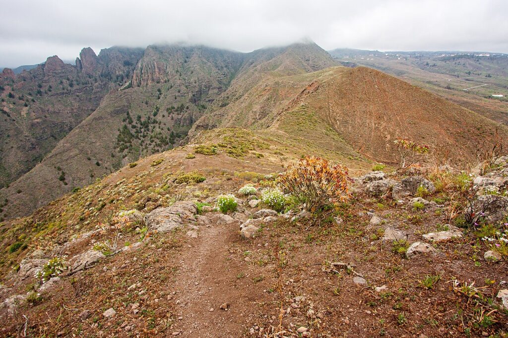 Paisaje volcánico en el municipio de Arona, en el sur de Tenerife
