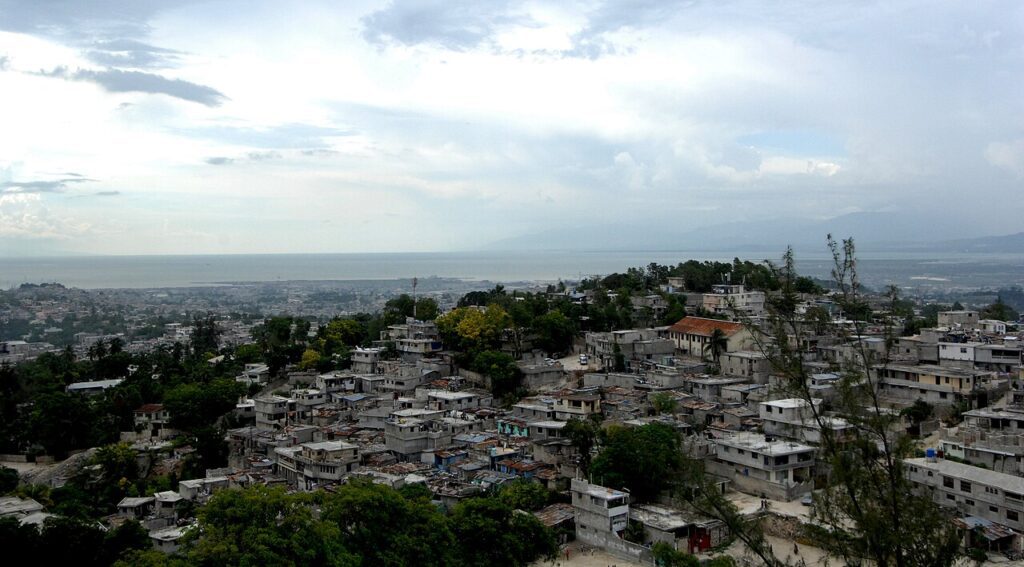 Vista aérea de Puerto Príncipe, capital de Haití