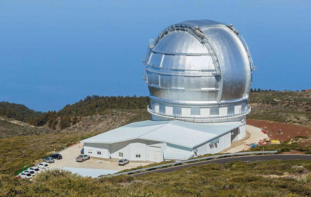 Gran Telescopio Canarias en el Observatorio del Roque de los Muchachos, en La Palma