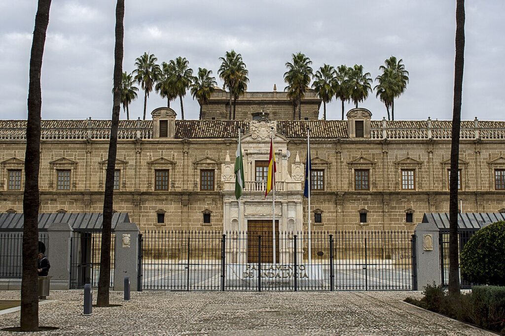 Sede del Parlamento de Andalucía, antiguo Hospital de las Cinco Llagas, en Sevilla