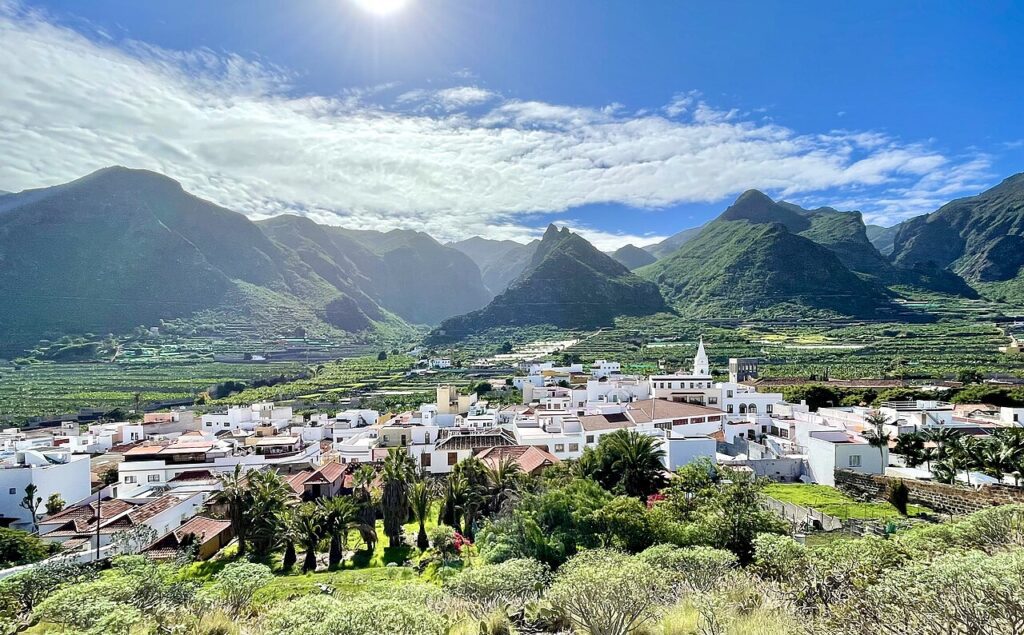 Vista del casco de Los Silos, en el norte de Tenerife