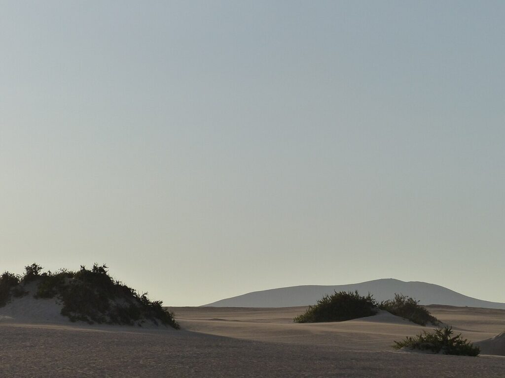 Dunas de Corralejo, en Fuerteventura, una de las islas donde se esperan las temperaturas más altas