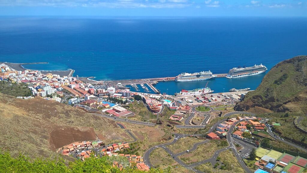 Vista de Santa Cruz de La Palma desde lo alto