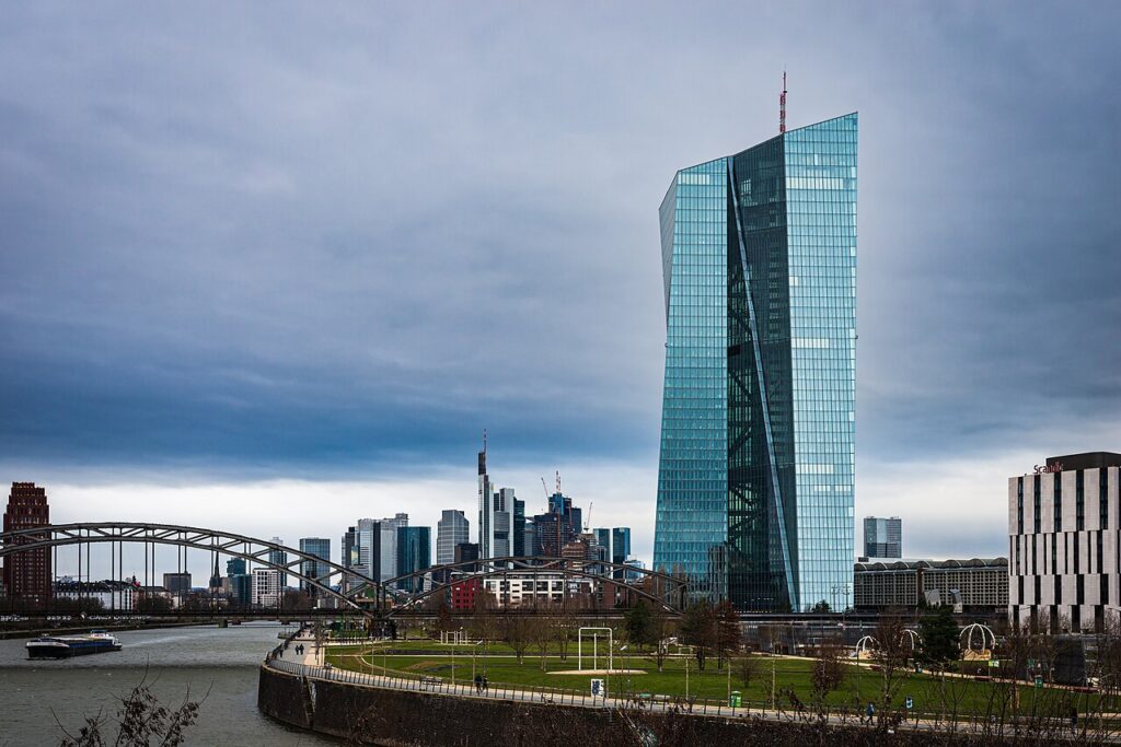 Sede del Banco Central Europeo en Fráncfort (Alemania)