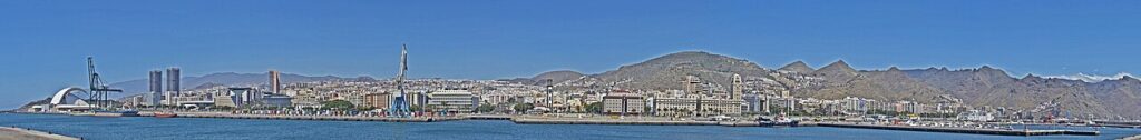 Vista del puerto de Santa Cruz de Tenerife