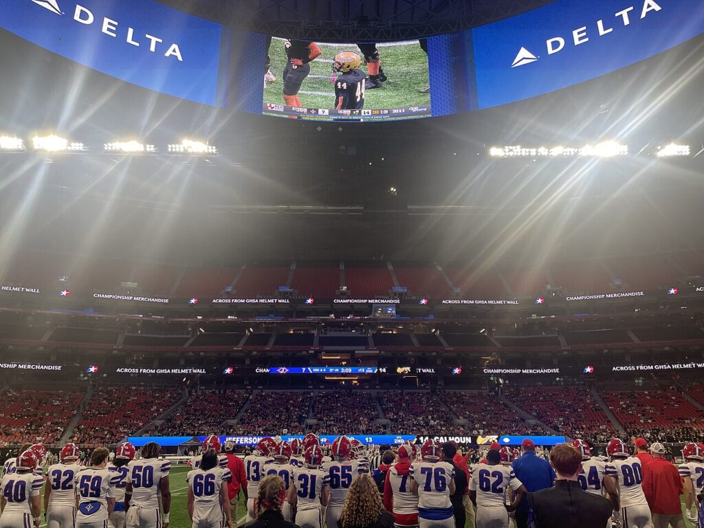 Interior del estadio de Atlanta