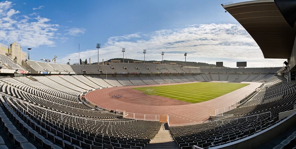 Estadio Olímpico de Montjuïc, en Barcelona, final de la primera etapa