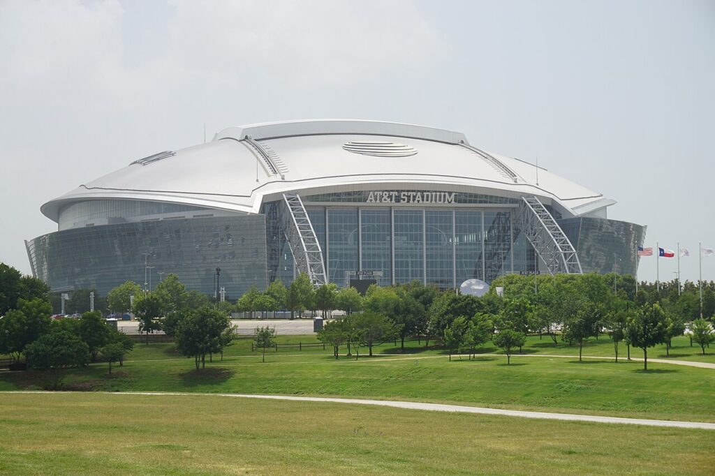 Estadio de Dallas, en Arlington (Texas), sede de la semifinal