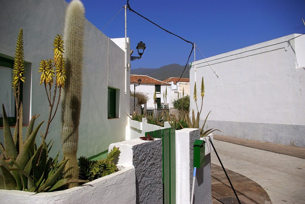 Casas de Arico Nuevo, en el municipio de Arico (Tenerife)