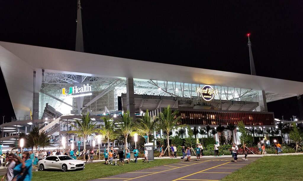 Estadio de Miami, donde se jugó el partido por el tercer puesto