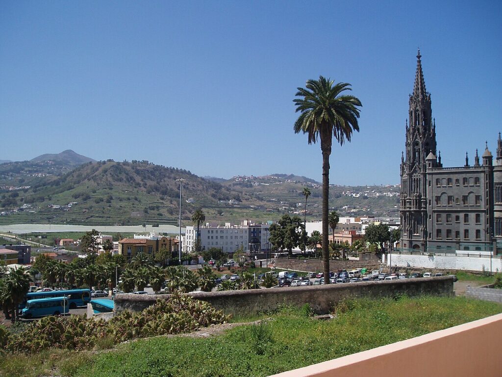 Vista parcial de Arucas, en el norte de Gran Canaria