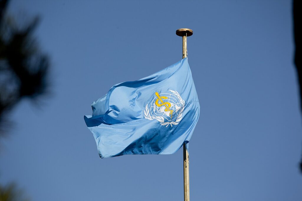 Bandera de la Organización Mundial de la Salud
