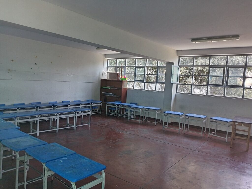 Aula de un colegio de Miraflores, en Lima (Perú)