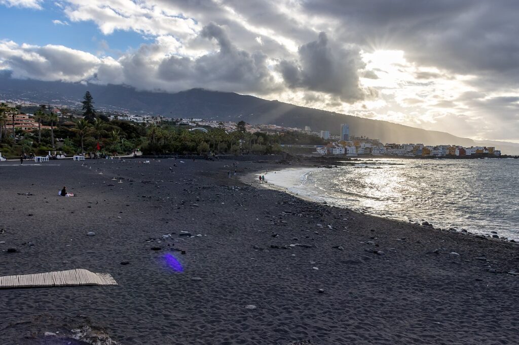 Playa Jardín, en Puerto de la Cruz