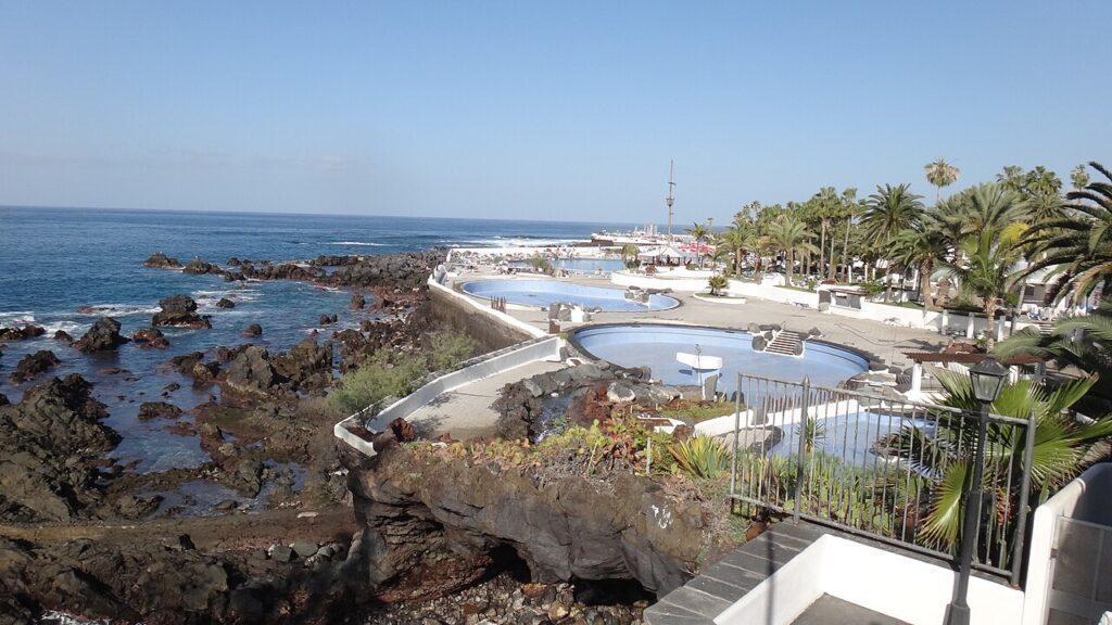 Piscinas del Lago Martiánez, en Puerto de la Cruz