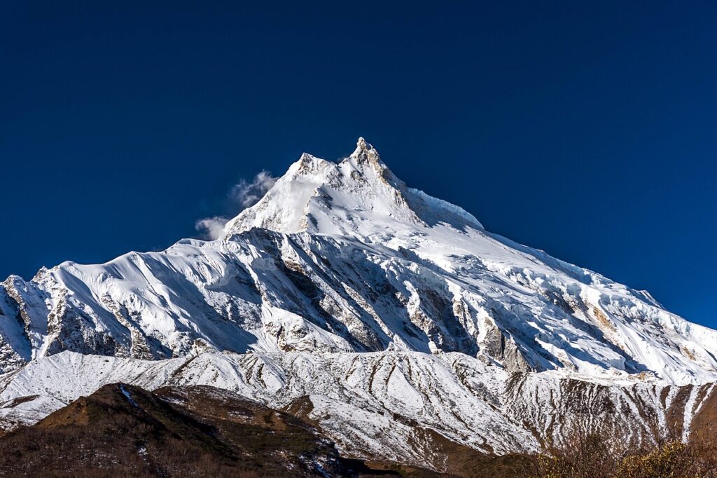 Vista del Manaslu, en el Himalaya