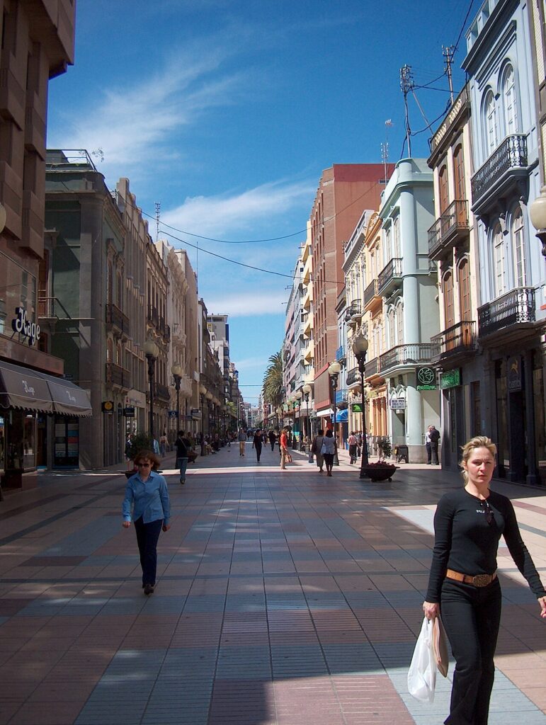 Calle Mayor de Triana, zona comercial de Las Palmas de Gran Canaria