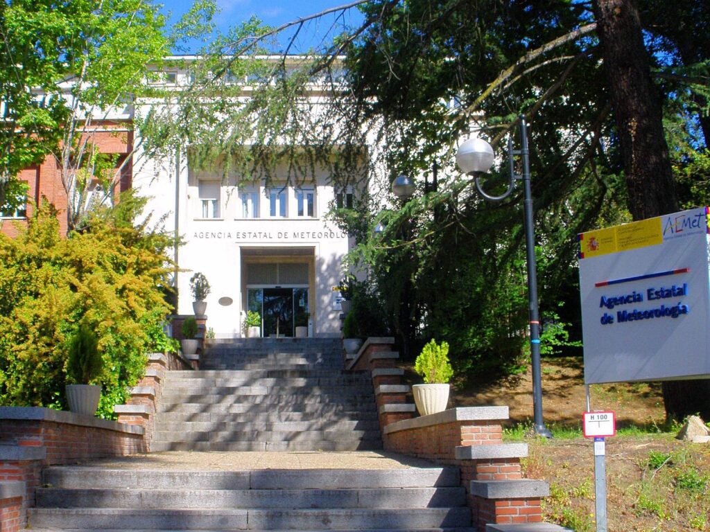 Sede central de la Agencia Estatal de Meteorología, en Madrid