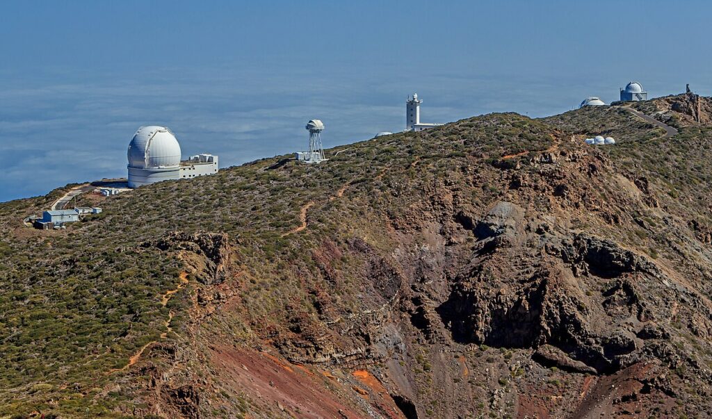 Telescopios del Observatorio del Roque de los Muchachos, en La Palma
