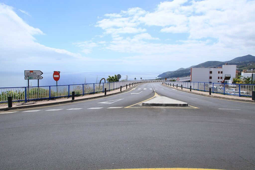 Avenida de Los Sauces, en San Andrés y Sauces, en el nordeste de La Palma