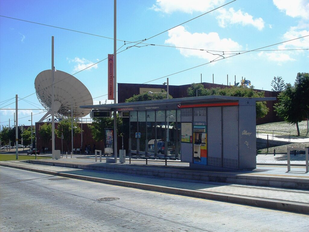Parada Museo de la Ciencia del Tranvía de Tenerife, en La Laguna