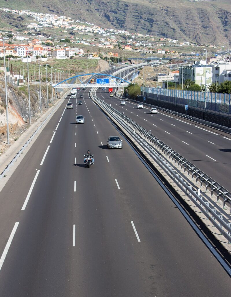 Autopista TF-1 cerca de Candelaria, en Tenerife (imagen de archivo, no corresponde al lugar del accidente)