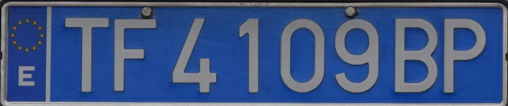 Placa de un taxi de Tenerife (imagen de archivo)