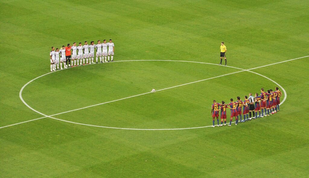 Interior del Camp Nou de Barcelona antes de un partido de Liga (imagen de archivo)