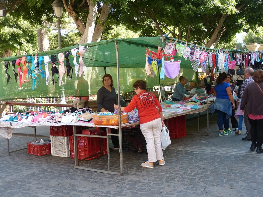 Mercado semanal de Gáldar, en Gran Canaria (imagen de archivo)