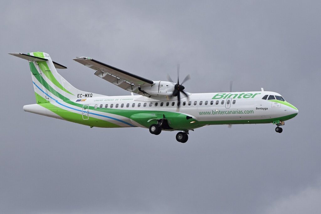 Avión llegando al aeropuerto de Tenerife Sur en 2019 (imagen de archivo)