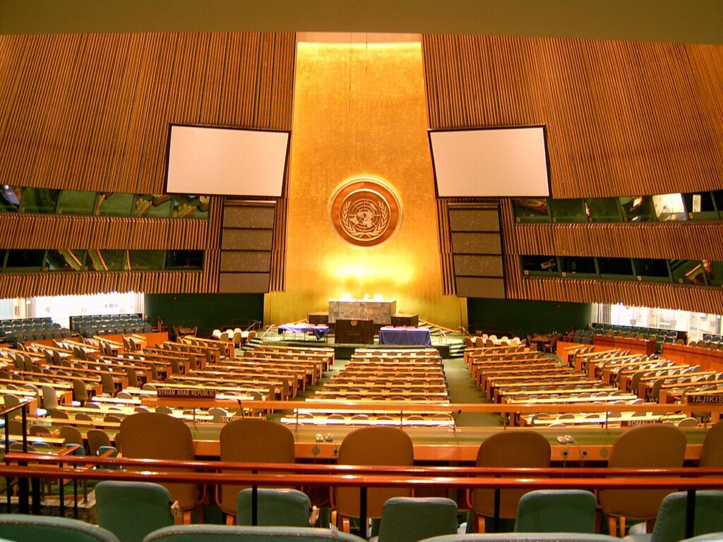 Salón de la Asamblea General de las Naciones Unidas, en Nueva York, en 2006 (imagen de archivo)