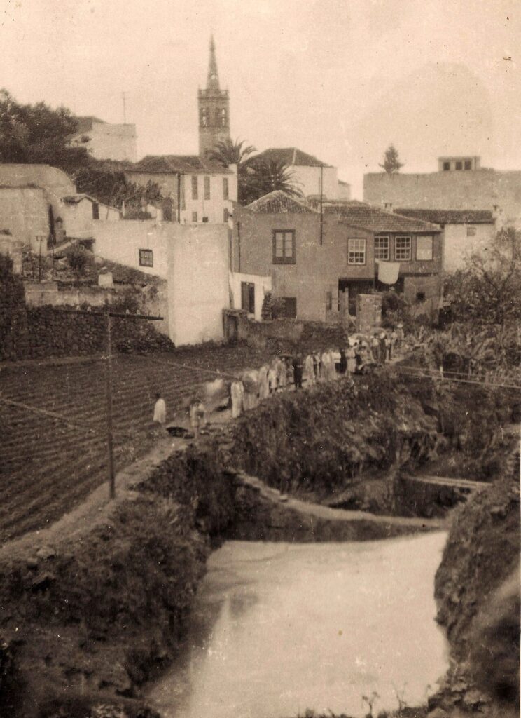 Vista antigua del casco de Realejo Alto, en Los Realejos (imagen de archivo)